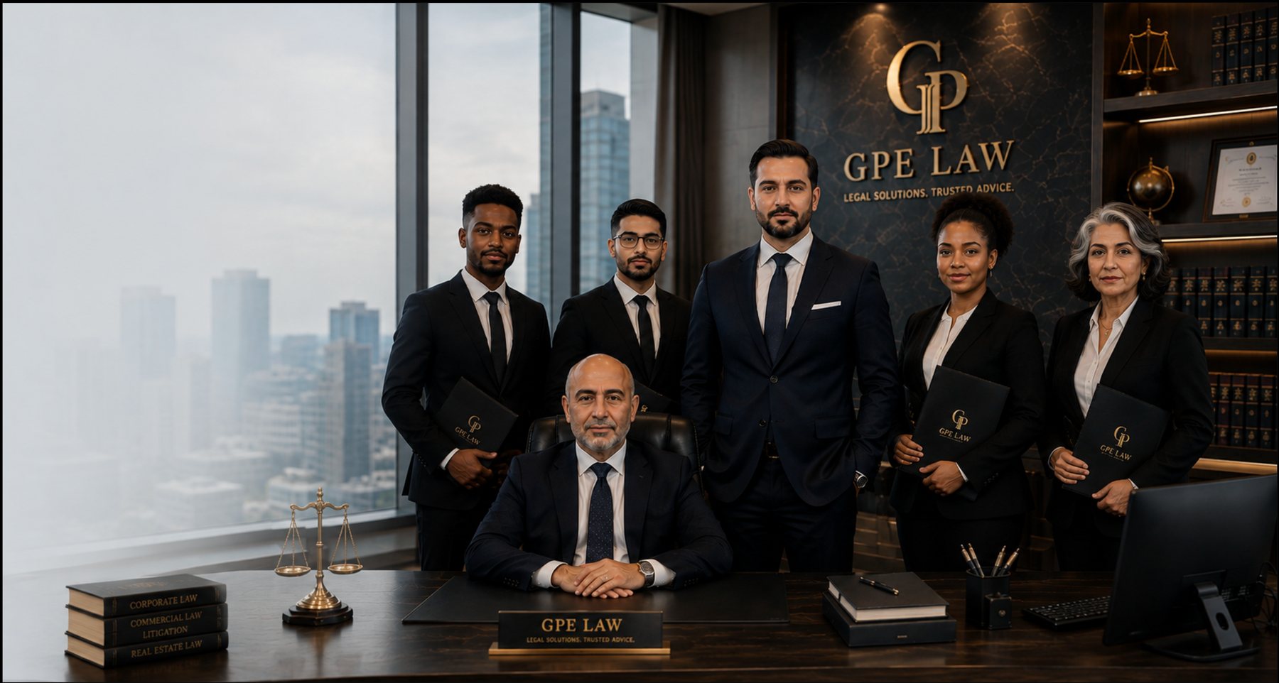 فريق GPE Law في مكتب الشركة